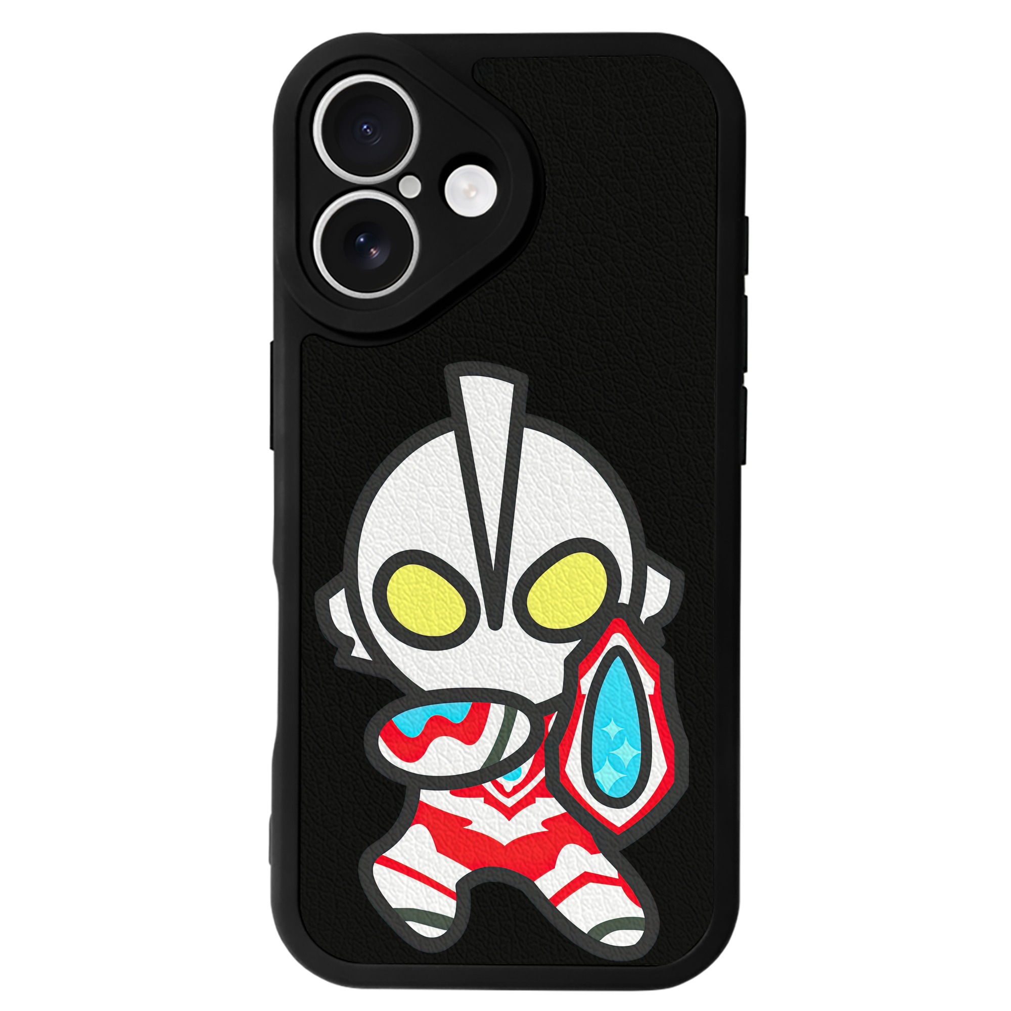 （画像用） ウルトラマン Ultraman 【iPhone 16シリーズ対応】シリコンスマホケース（レザー調） 材質：シリコン